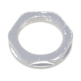 Piuliță PG11 poliamidă 24mm gri cu flanșă -40÷100°C | Electronic-mag.ro | Componente Electronice