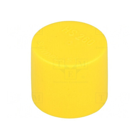 Cap de protecție galben Ø75,6mm H25mm LDPE rotund | Electronic-mag.ro | Componente Electronice
