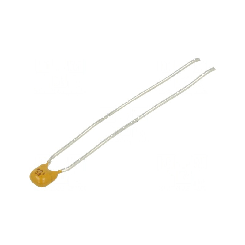 Condensator ceramic 100nF 50V X7R ±10% THT 2,5mm | Electronic-mag.ro | Componente Electronice