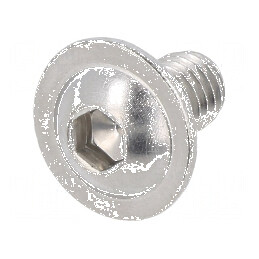 Şurub cu flanşă M6x10, Cap buton imbus HEX 4mm, ISO 7380-F | Electronic-mag.ro | Componente Electronice