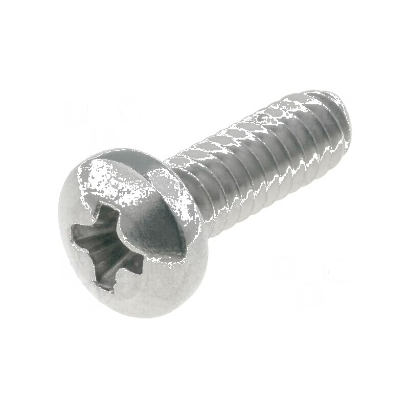 Şurub UNC 4-40 x 6,4 mm cu cap rotund Phillips PH1 | Electronic-mag.ro | Componente Electronice