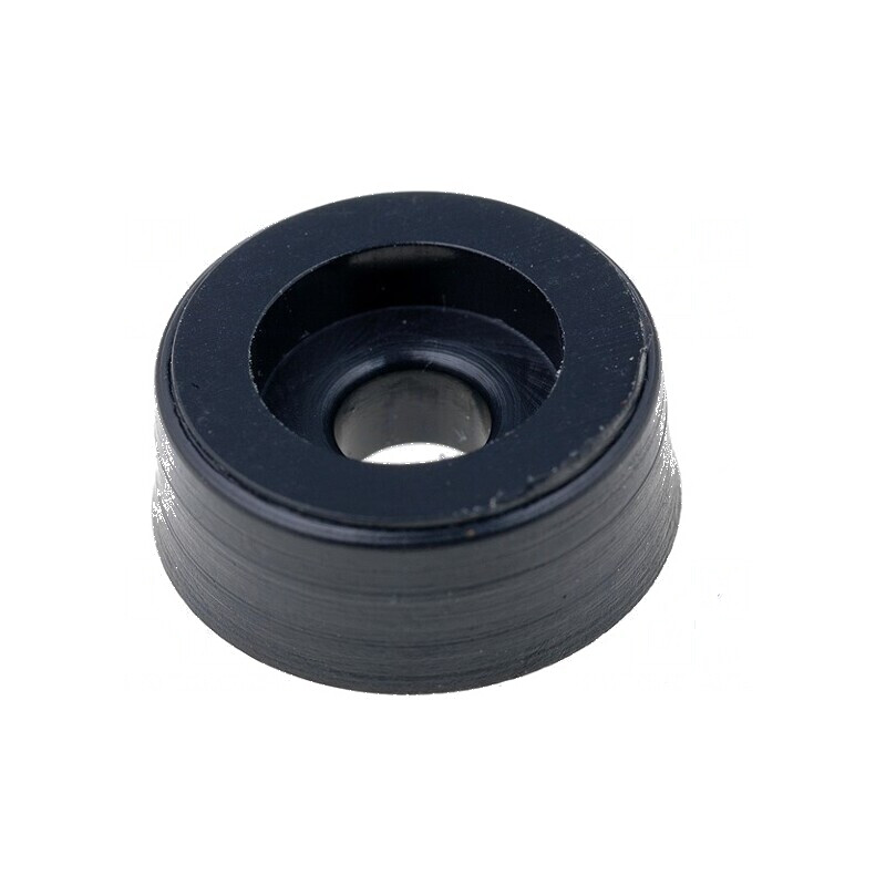 Picioruş negru PVC H: 5mm Ø14mm, orificiu montaj: 2,9mm | Electronic-mag.ro | Componente Electronice