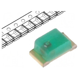 LED SMD 0603 verde 3-12mcd 1,6x0,8x0,65mm 120° 20mA 568nm | Electronic-mag.ro | Componente Electronice