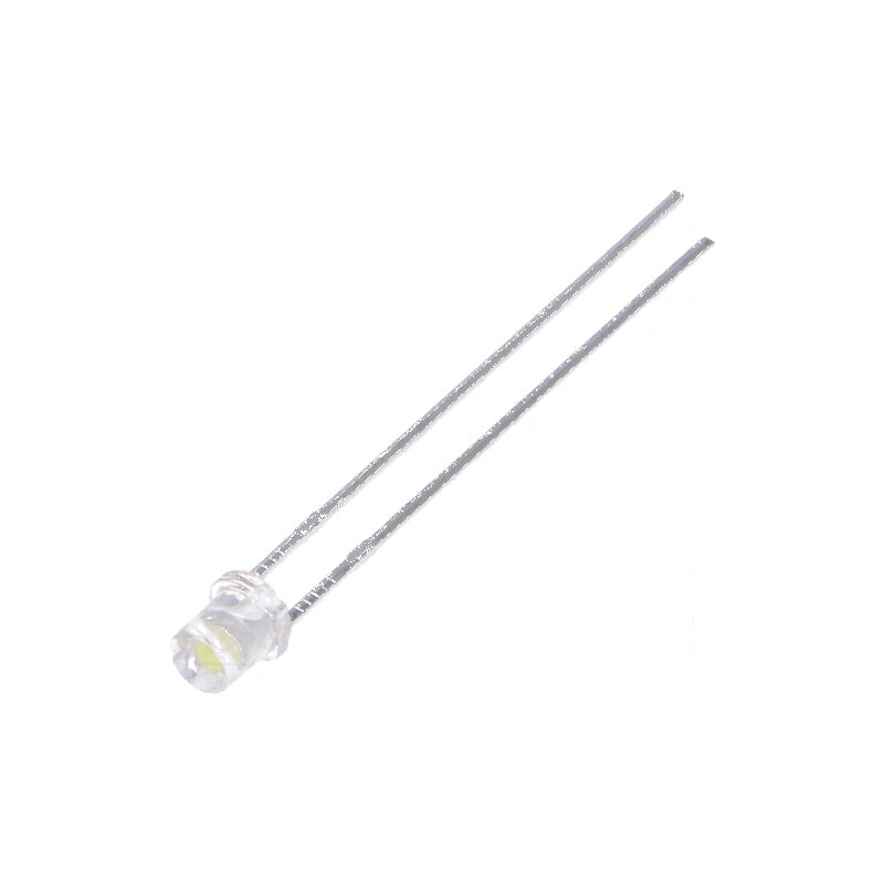 LED 3mm alb rece 11000K 100° plat 780-1300mcd | Electronic-mag.ro | Componente Electronice