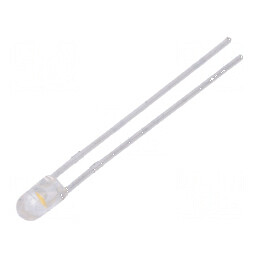 LED 3mm alb cald 5000÷8500mcd 30° convex | Electronic-mag.ro | Componente Electronice
