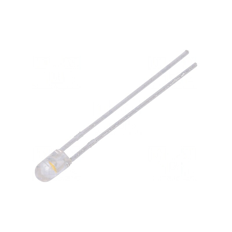 LED 3mm alb cald 5000÷8500mcd 30° convex | Electronic-mag.ro | Componente Electronice