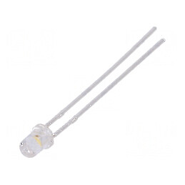 LED 3mm alb neutru 5000-8500mcd 30° convex | Electronic-mag.ro | Componente Electronice