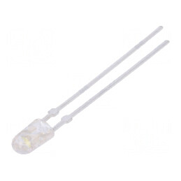 LED oval 3,9x3,2mm alb rece 110/40° convex | Electronic-mag.ro | Componente Electronice