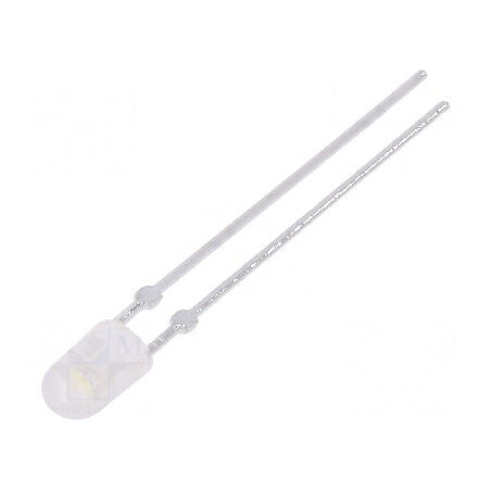 LED oval 3,9x3,2mm alb rece 2200-3800mcd 110/40° fără colier | Electronic-mag.ro | Componente Electronice