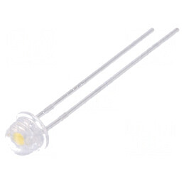 LED 4,8mm alb neutru 1300-2200mcd 90° convex | Electronic-mag.ro | Componente Electronice