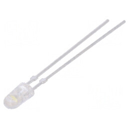 LED 5mm alb cald 14000-23000mcd 15° convex | Electronic-mag.ro | Componente Electronice