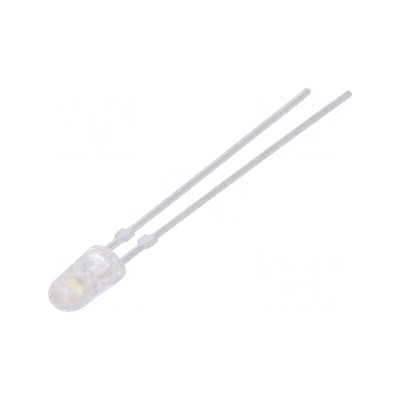 LED 5mm alb cald 14000-23000mcd 15° convex | Electronic-mag.ro | Componente Electronice