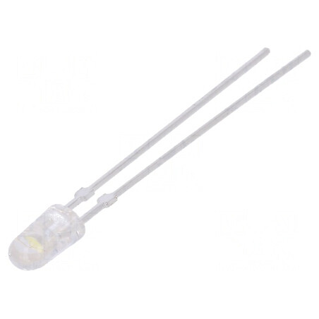 LED 5mm alb cald 14000-23000mcd 15° convex | Electronic-mag.ro | Componente Electronice