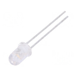 LED 5mm alb neutru 2900-5000mcd 60° convex | Electronic-mag.ro | Componente Electronice