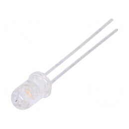 LED 5mm Alb Cald 2900-5000mcd 60° Convex | Electronic-mag.ro | Componente Electronice