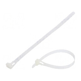 Colier de strângere poliamidă 200mm x 7,6mm | Electronic-mag.ro | Componente Electronice