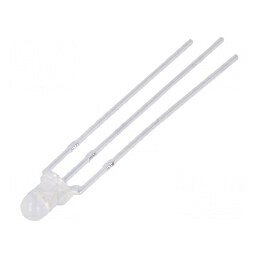 LED 3mm roșie galben-verde 30° convex | Electronic-mag.ro | Componente Electronice