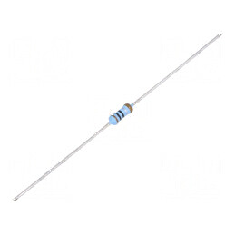 Rezistor film subțire THT 1Ω 600mW ±1% Ø2,5x6,5mm 50ppm/°C | Electronic-mag.ro | Componente Electronice