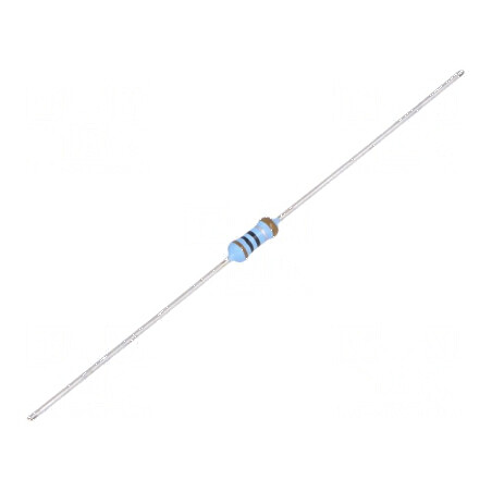 Rezistor film subțire THT 1Ω 600mW ±1% Ø2,5x6,5mm 50ppm/°C | Electronic-mag.ro | Componente Electronice