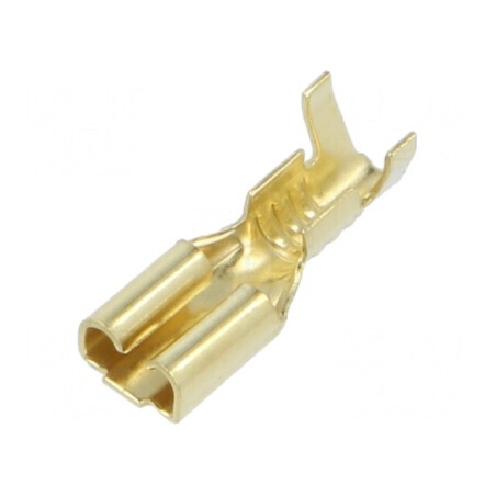 Terminal plat 4,8mm 0,8mm mamă pentru cablu 1÷2,5mm² crimpat | Electronic-mag.ro | Componente Electronice
