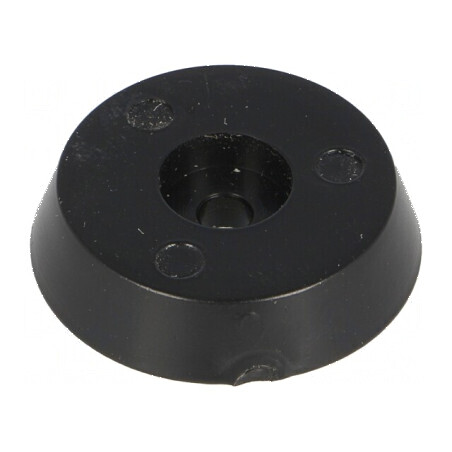 Picioruş negru polietilenă 25mm x 21,5mm x 8,5mm | Electronic-mag.ro | Componente Electronice