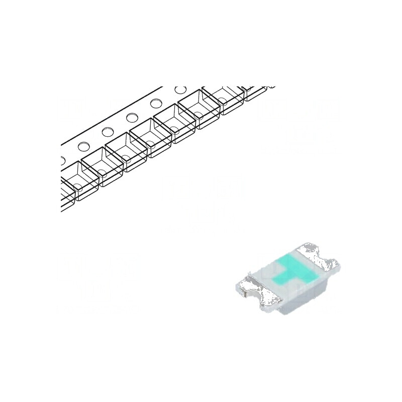 LED SMD 1206 albastru 100-150mcd 3,2x1,6x0,8mm 140° 20mA | Electronic-mag.ro | Componente Electronice