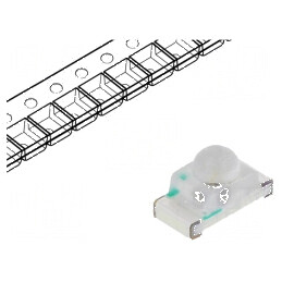 LED SMD 0603 portocalie 200-400mcd 1,6x0,8x0,95mm 35° 5mA | Electronic-mag.ro | Componente Electronice