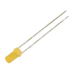 LED 3mm Portocalie 100-150mcd 140° Plat | Electronic-mag.ro | Componente Electronice