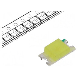 LED SMD 1206 alb rece 400-450mcd 120° 20mA 3-3,6VDC 108mW | Electronic-mag.ro | Componente Electronice