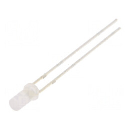 LED 3mm galben 68-100mcd 140° plat | Electronic-mag.ro | Componente Electronice