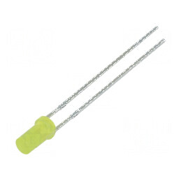 LED 3mm galben plat 68-100mcd 140° | Electronic-mag.ro | Componente Electronice
