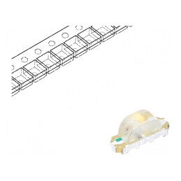LED SMD 1204 roșie/galbenă 3,2x1x1,48mm 140° 20mA | Electronic-mag.ro | Componente Electronice