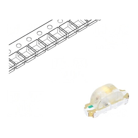 LED SMD 1204 roșie/galbenă 3,2x1x1,48mm 140° 20mA | Electronic-mag.ro | Componente Electronice