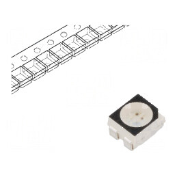 LED SMD 3528 PLCC4 roșie/galben-verde 3,5x2,8mm 120° | Electronic-mag.ro | Componente Electronice