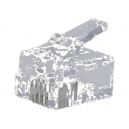 Conector RJ11 6p4c mufă PIN 4 cablu IDC crimpat | Electronic-mag.ro | Componente Electronice