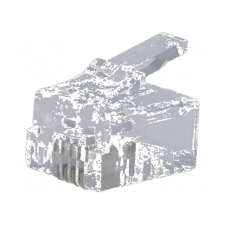 Conector RJ11 6p4c mufă PIN 4 cablu IDC crimpat | Electronic-mag.ro | Componente Electronice