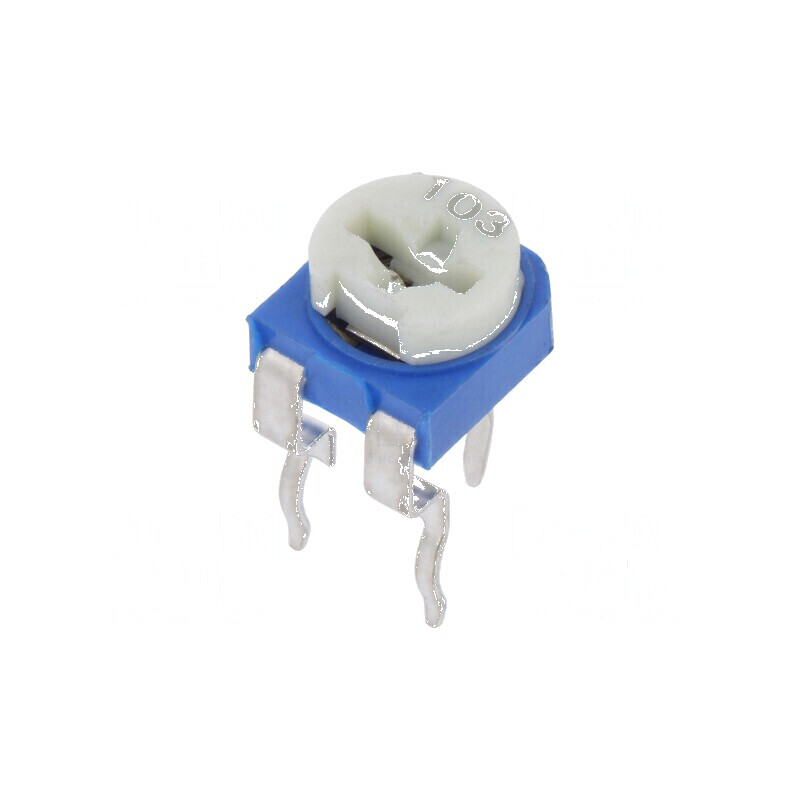 Potențiometru orizontal 10kΩ 100mW de montare singură | Electronic-mag.ro | Componente Electronice