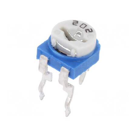 Potențiometru orizontal 2kΩ 100mW montare unică | Electronic-mag.ro | Componente Electronice