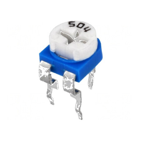 Potențiometru de montare singură tură orizontal 500kΩ 100mW | Electronic-mag.ro | Componente Electronice