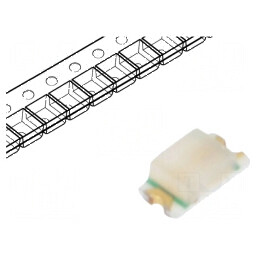 LED SMD 0603 roșie 25-63mcd 2,2V 20mA 54mW | Electronic-mag.ro | Componente Electronice