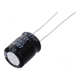 Condensator electrolitic THT 330uF 25V 10x12,5mm ±20% | Electronic-mag.ro | Componente Electronice