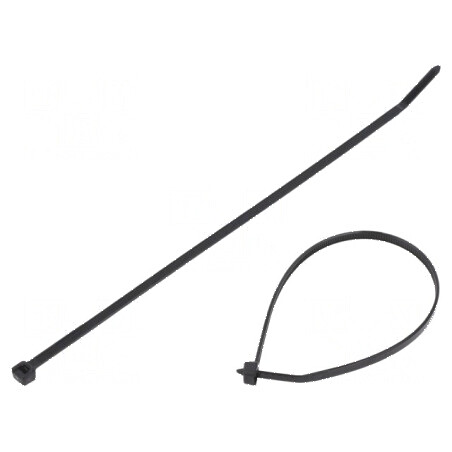 Colier de strângere poliamidă 203mm, 3,6mm, 178N, negru | Electronic-mag.ro | Componente Electronice