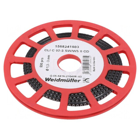 Markere de Marcaj PVC Neagră 0 1,3÷3mm -30÷80°C | Electronic-mag.ro | Componente Electronice