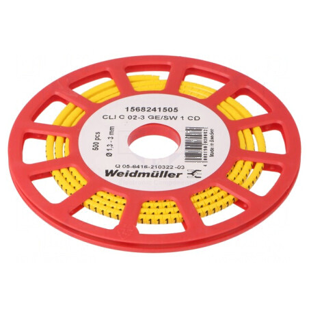 Markere Marcaj PVC Galben 1-1,3mm -30 până la 80°C | Electronic-mag.ro | Componente Electronice