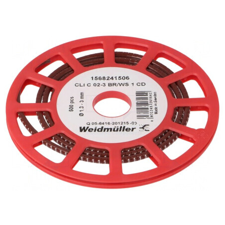 Markere Marcaj PVC maro 1 1,3÷3mm -30÷80°C | Electronic-mag.ro | Componente Electronice