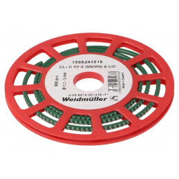 Markere PVC verde pentru marcaj 1,3-3mm, temperatura -30 până la +80°C | Electronic-mag.ro | Componente Electronice