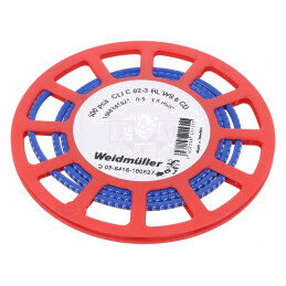 Markere Marcaj PVC Albastru 6mm 1,3÷3mm Temperatură -30÷80°C | Electronic-mag.ro | Componente Electronice