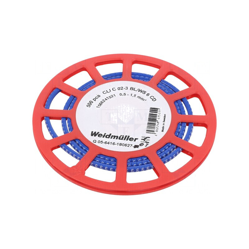 Markere Marcaj PVC Albastru 6mm 1,3÷3mm Temperatură -30÷80°C | Electronic-mag.ro | Componente Electronice Markere Marcaj PVC Albastru 6mm 1,3÷3mm Temperatură -30÷80°C | Electronic-mag.ro | Componente Electronice