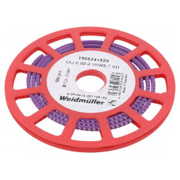 Markere Marcaj PVC Violet 1,3-3mm 7 buc -30÷80°C | Electronic-mag.ro | Componente Electronice