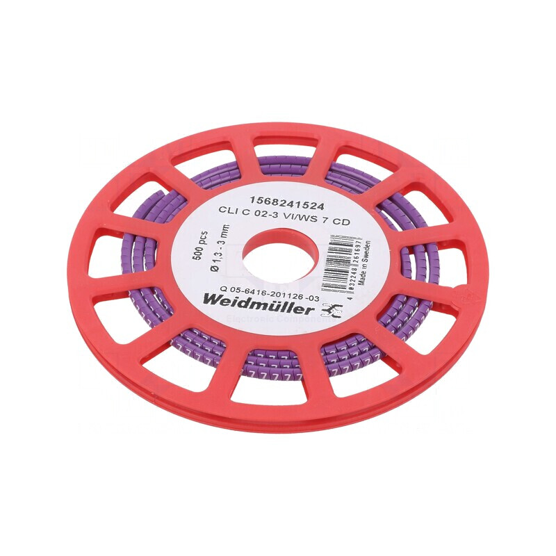 Markere Marcaj PVC Violet 1,3-3mm 7 buc -30÷80°C | Electronic-mag.ro | Componente Electronice Markere Marcaj PVC Violet 1,3-3mm 7 buc -30÷80°C | Electronic-mag.ro | Componente Electronice
